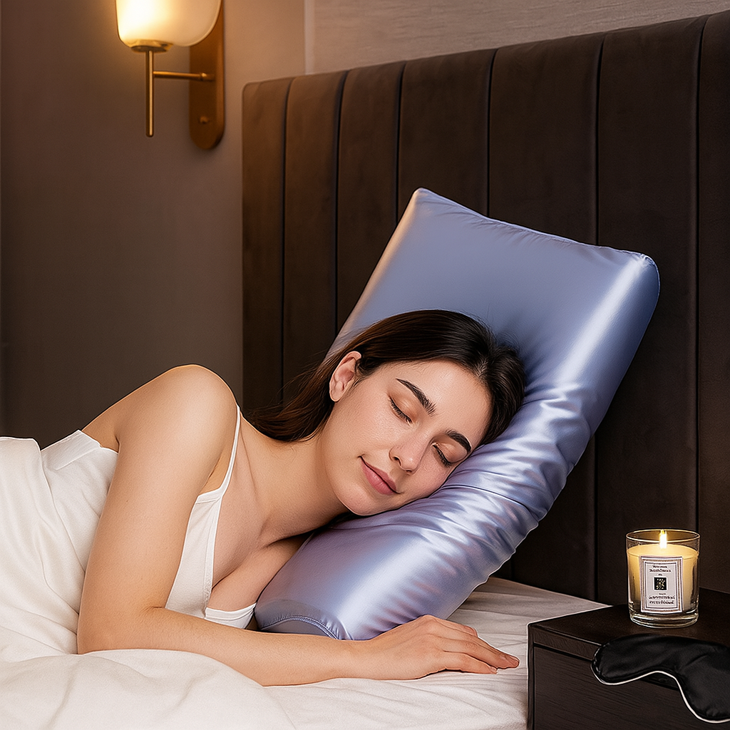 ☁️ Comfti SatinCare™ Pillowcase – Smooth, Cooling, and Gentle on Hair & Skin